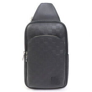 Louis Vuitton Onyx Damier Leather Shoulder Avenue Bag Crossbody LV Infini Black